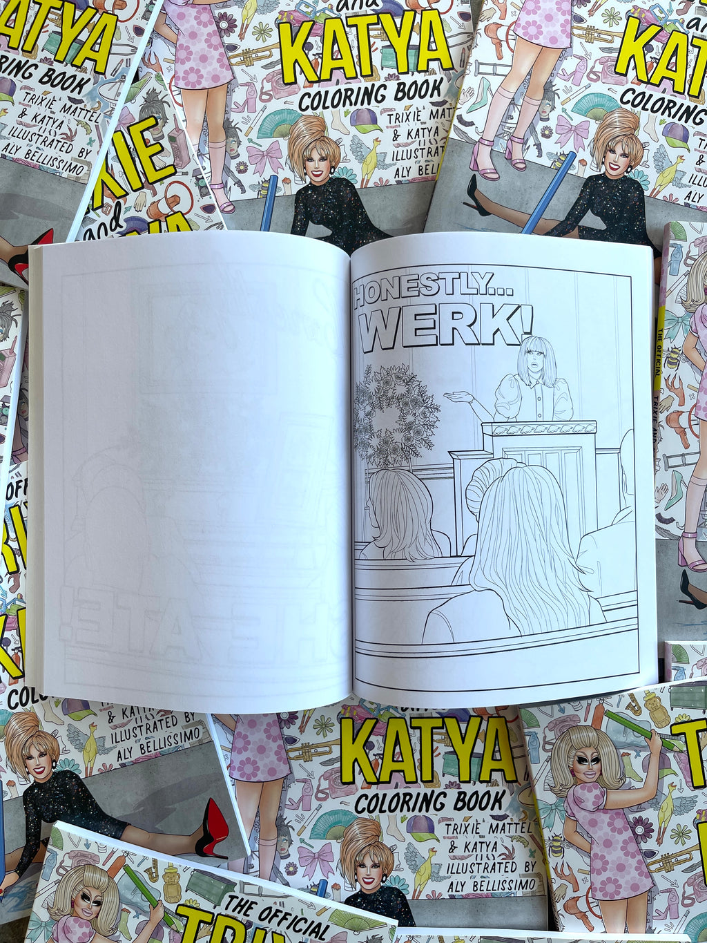 THE OFFICIAL TRIXIE AND KATYA COLORING BOOK