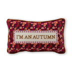 I'm An Autumn Needlepoint Pillow