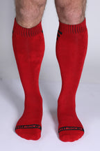 CELLBLOCK 13 Iron Grip Knee High Socks - Red