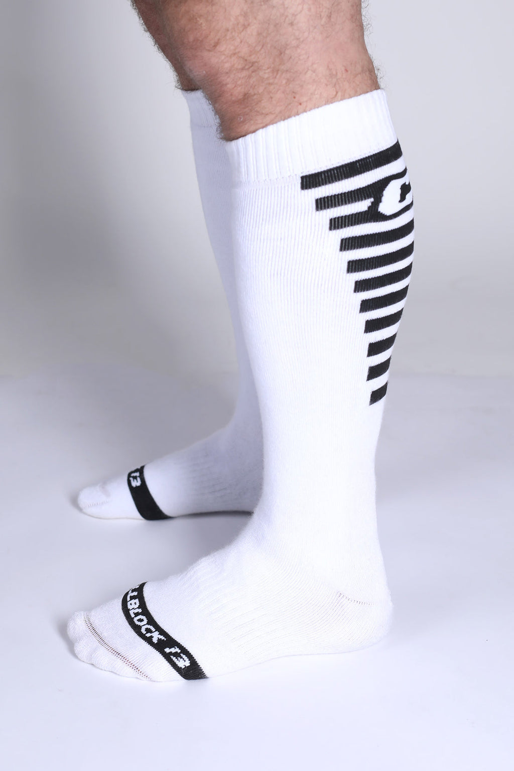 CELLBLOCK 13 Iron Grip Knee High Socks - White