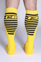 CELLBLOCK 13 Iron Grip Knee High Socks - Yellow