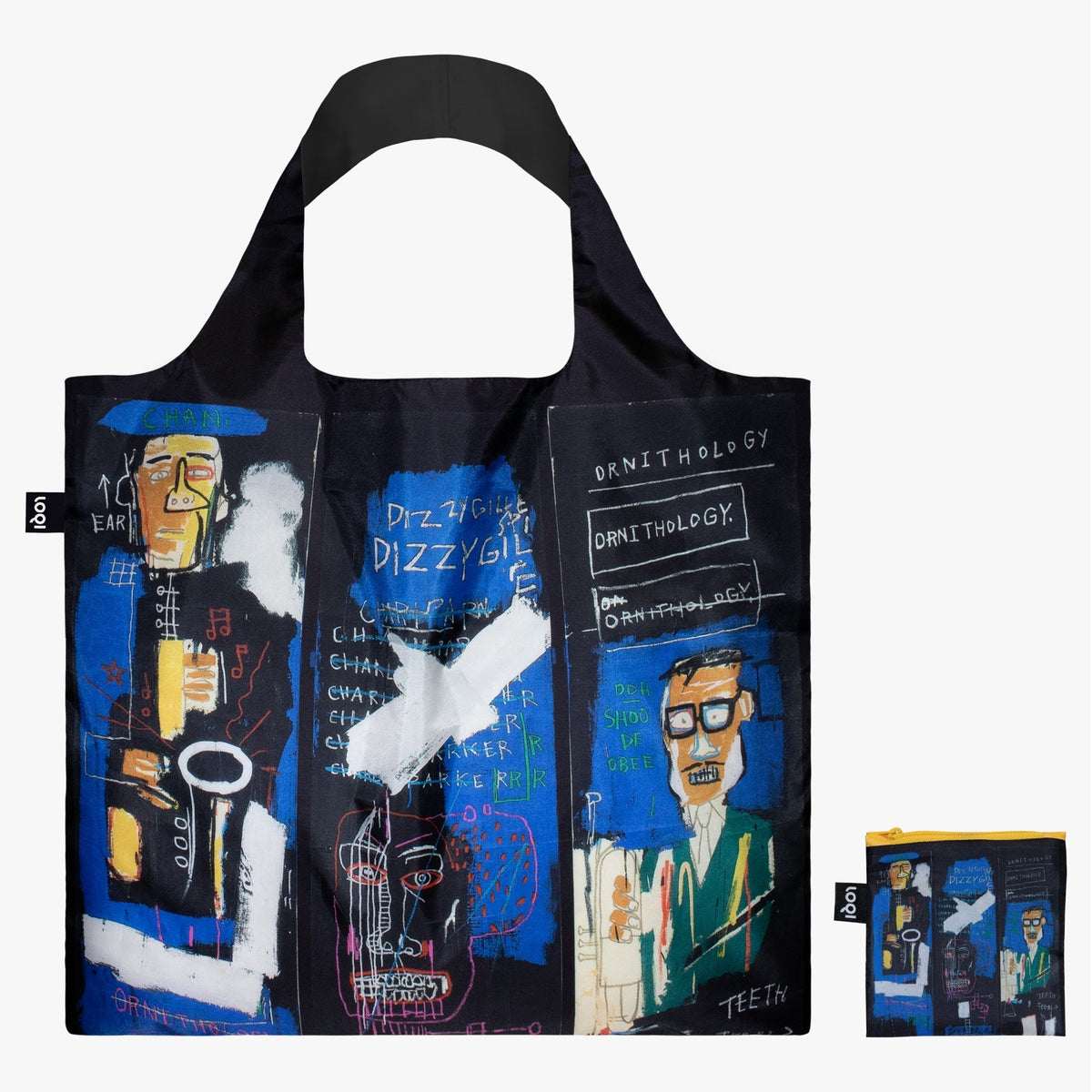 JEAN-MICHEL BASQUIAT Horn Players Recycled Bag by LOQI