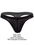 JOR Invisible Sleek Thongs - Black