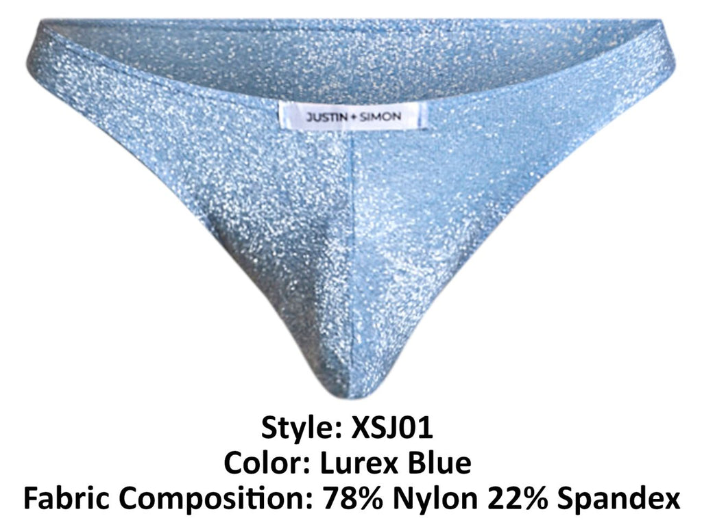 Justin + Simon Classic Bikini - Lurex Blue