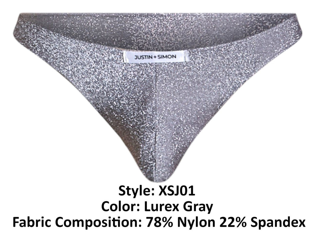 Justin + Simon Classic Bikini - Lurex Gray