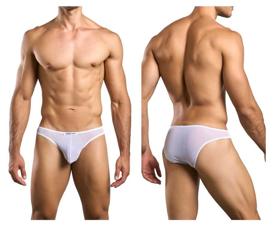 Justin + Simon Classic Bikini - White Mesh