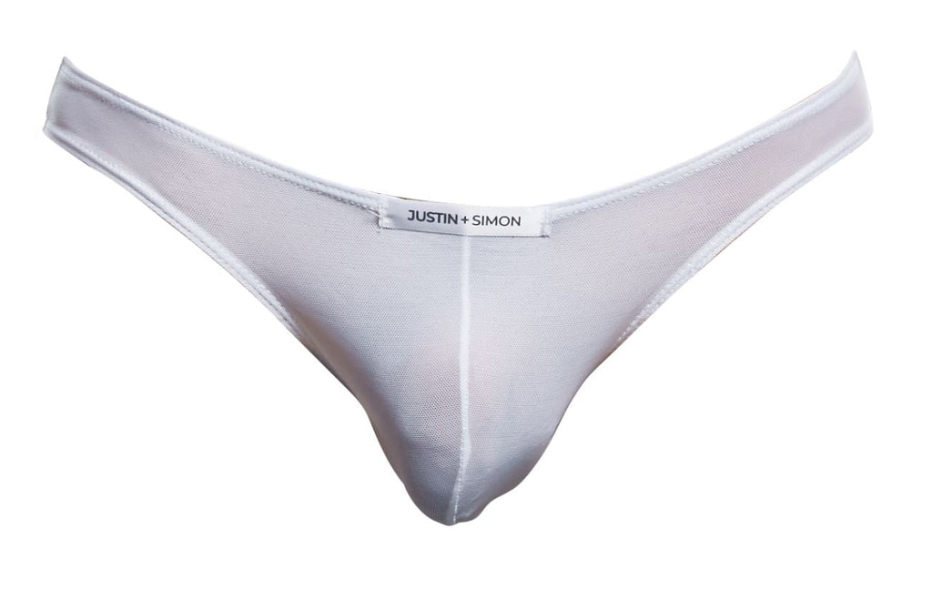Justin + Simon Classic Bikini - White Mesh