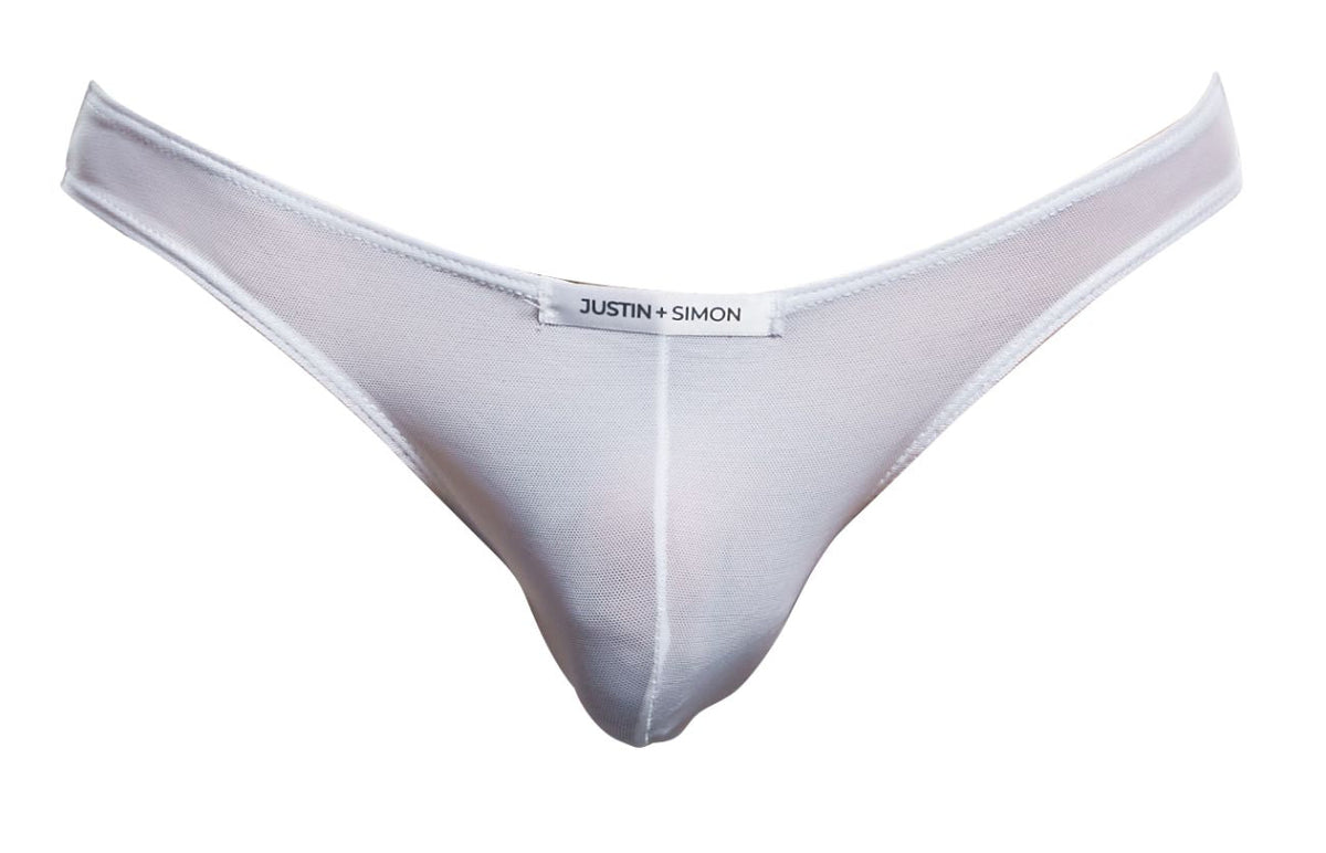 Justin + Simon Classic Bikini - White Mesh