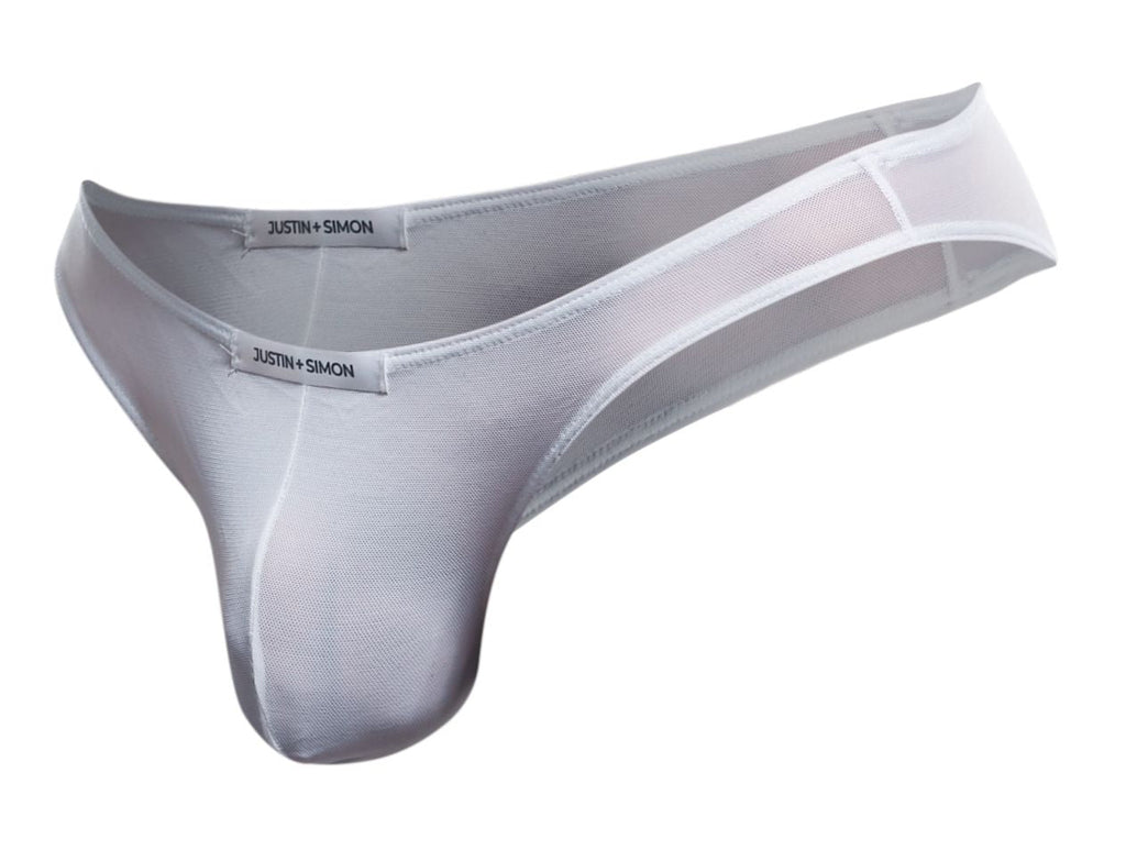 Justin + Simon Classic Bikini - White Mesh