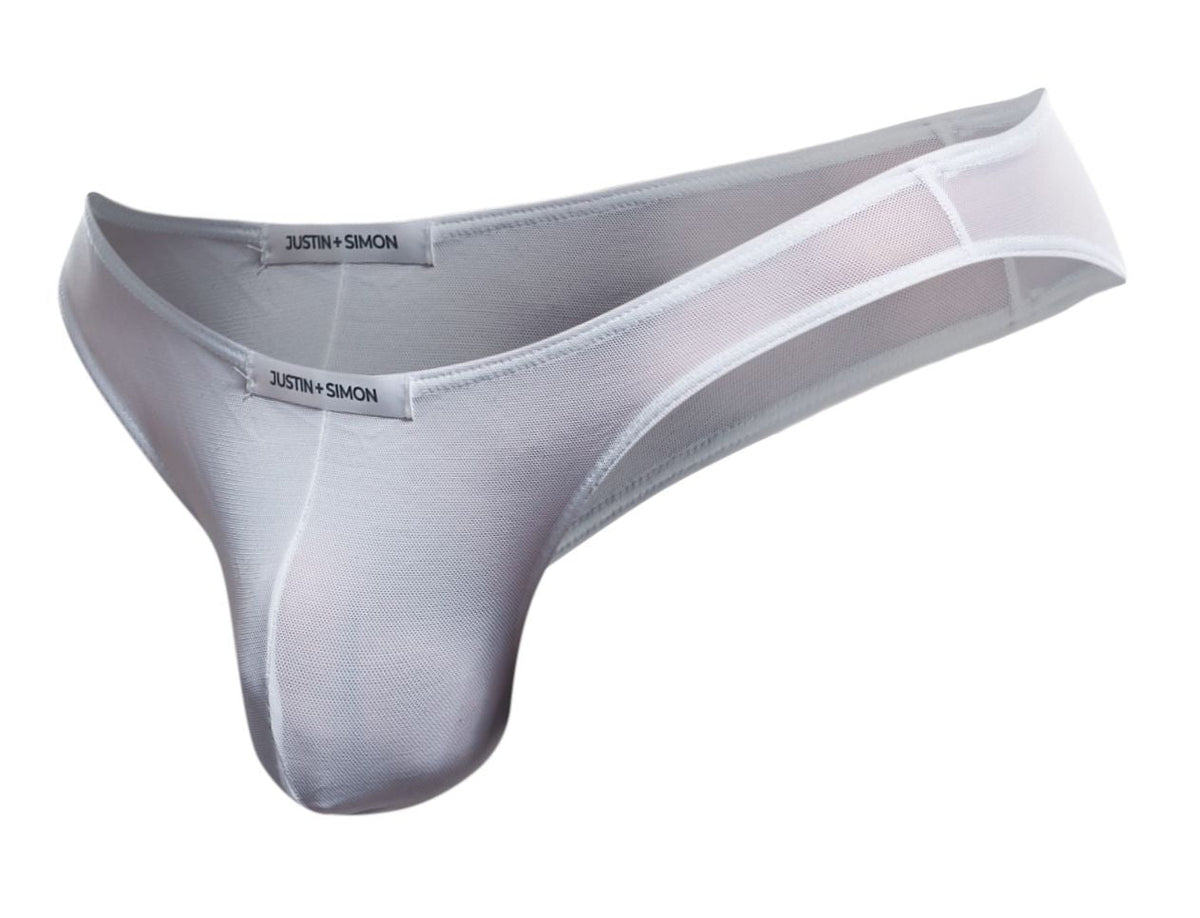 Justin + Simon Classic Bikini - White Mesh