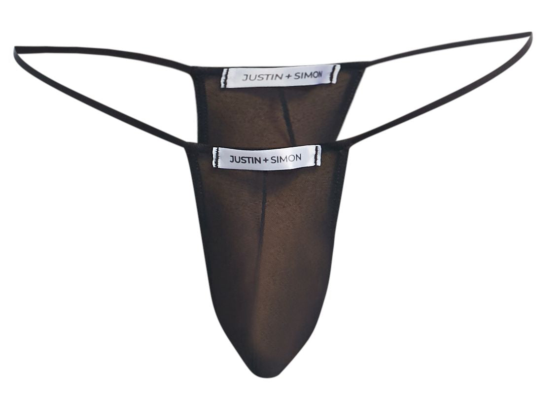 Justin + Simon Classic G-String - Black Mesh