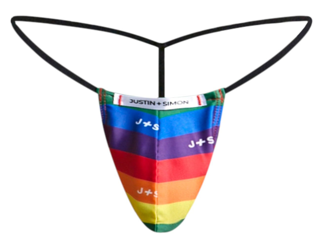Justin + Simon Classic G-String - Pride Flag