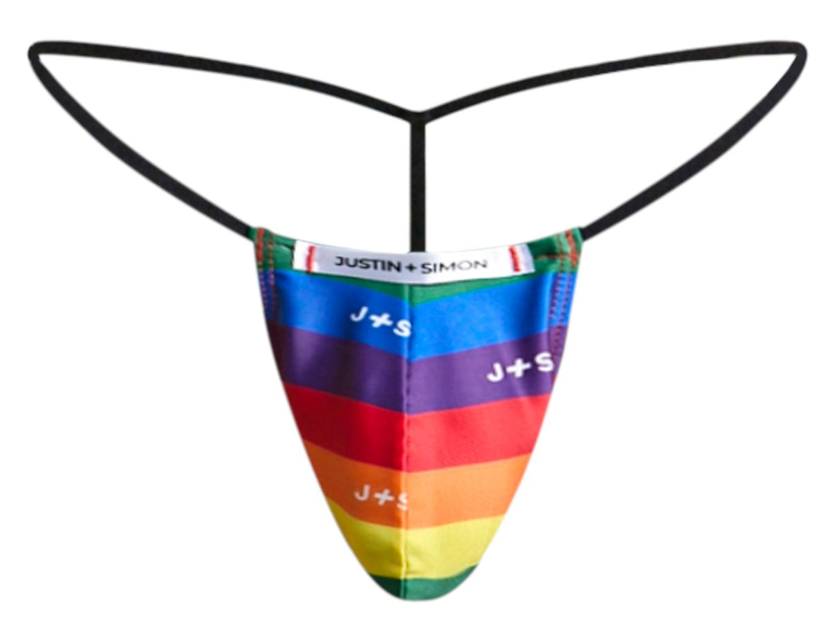 Justin + Simon Classic G-String - Pride Flag