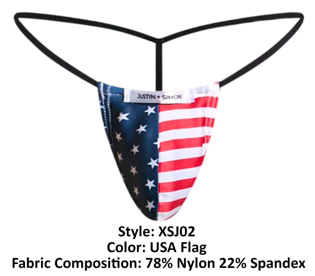 Justin + Simon Classic G-String - USA Flag