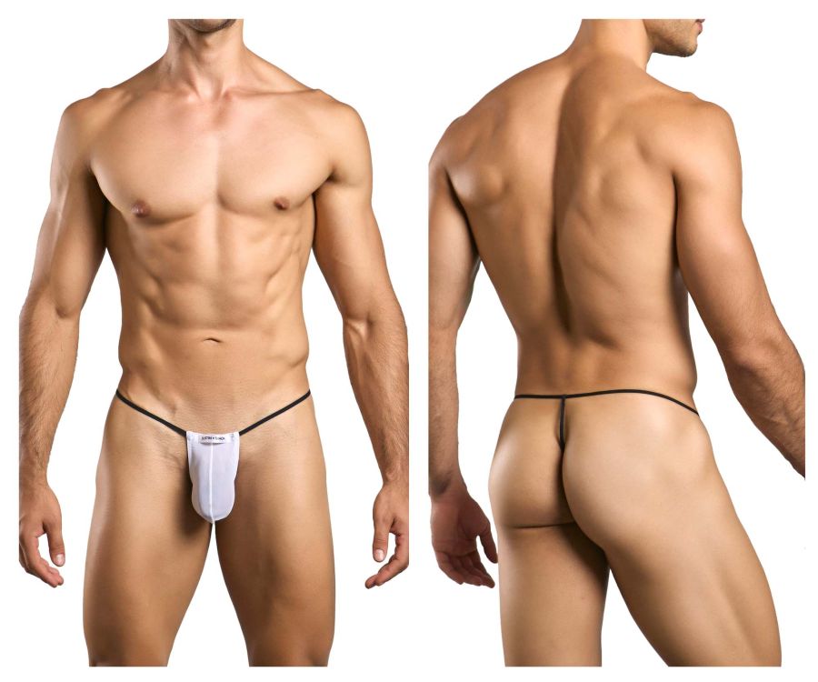 Justin + Simon Classic G-String - White Mesh