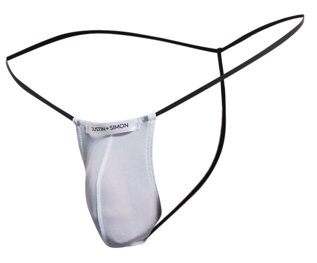 Justin + Simon Classic G-String - White Mesh