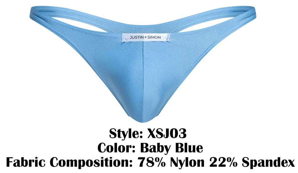 Justin + Simon Classic Thongs - Baby Blue