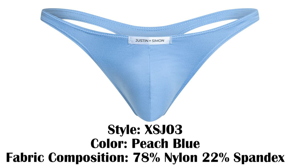 Justin + Simon Classic Thongs - Peach Blue