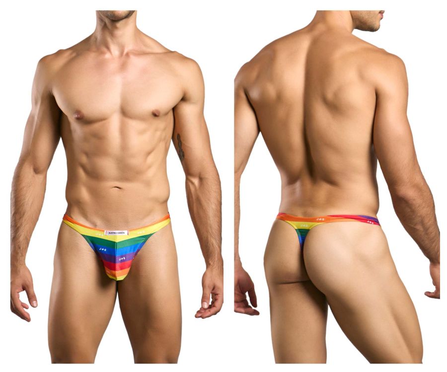 Justin + Simon Classic Thongs - Pride Flag