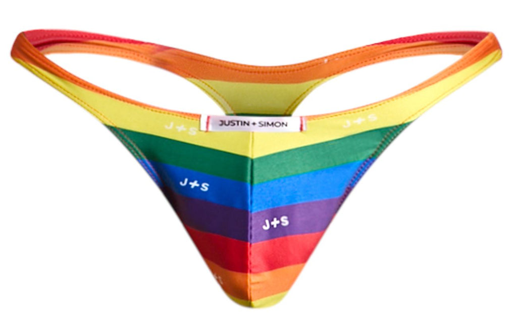 Justin + Simon Classic Thongs - Pride Flag