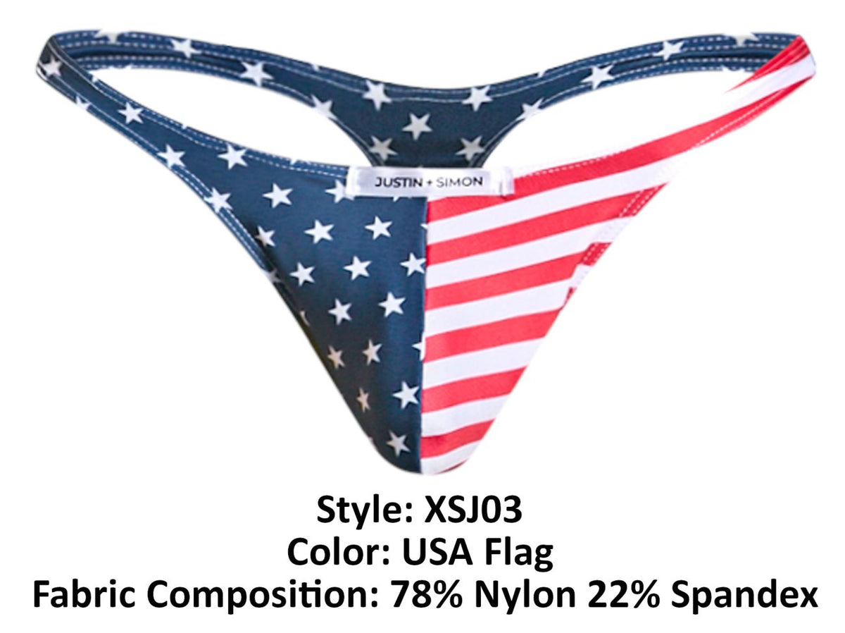 Justin + Simon Classic Thongs - USA Flag
