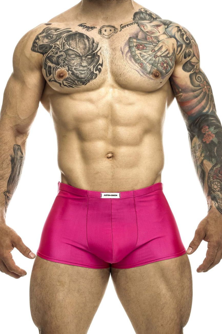 Justin + Simon Classic Trunks - Hot Pink