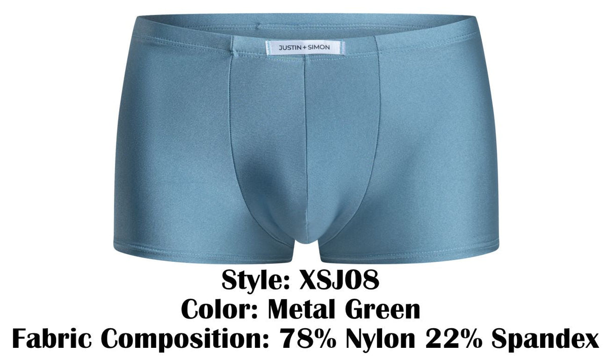 Justin + Simon Classic Boxer - Metal Green