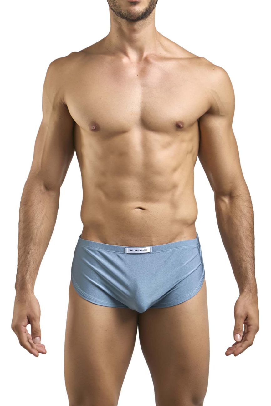 Justin + Simon Running Shorts - Metal Green