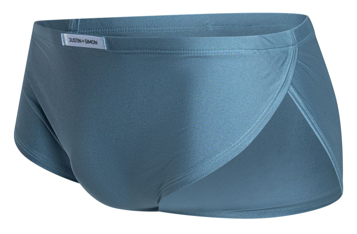 Justin + Simon Running Shorts - Metal Green