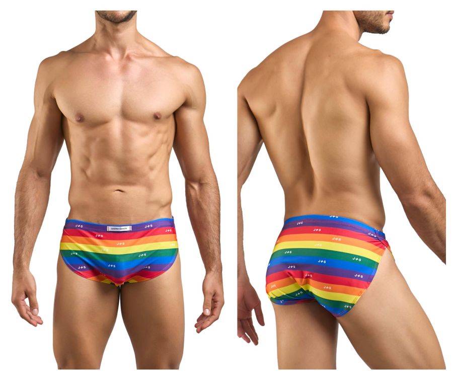 Justin + Simon Running Shorts - Pride Flag