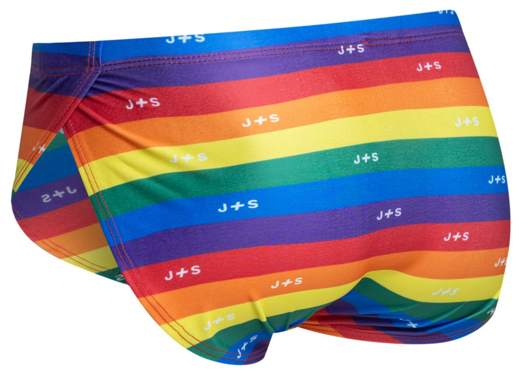 Justin + Simon Running Shorts - Pride Flag