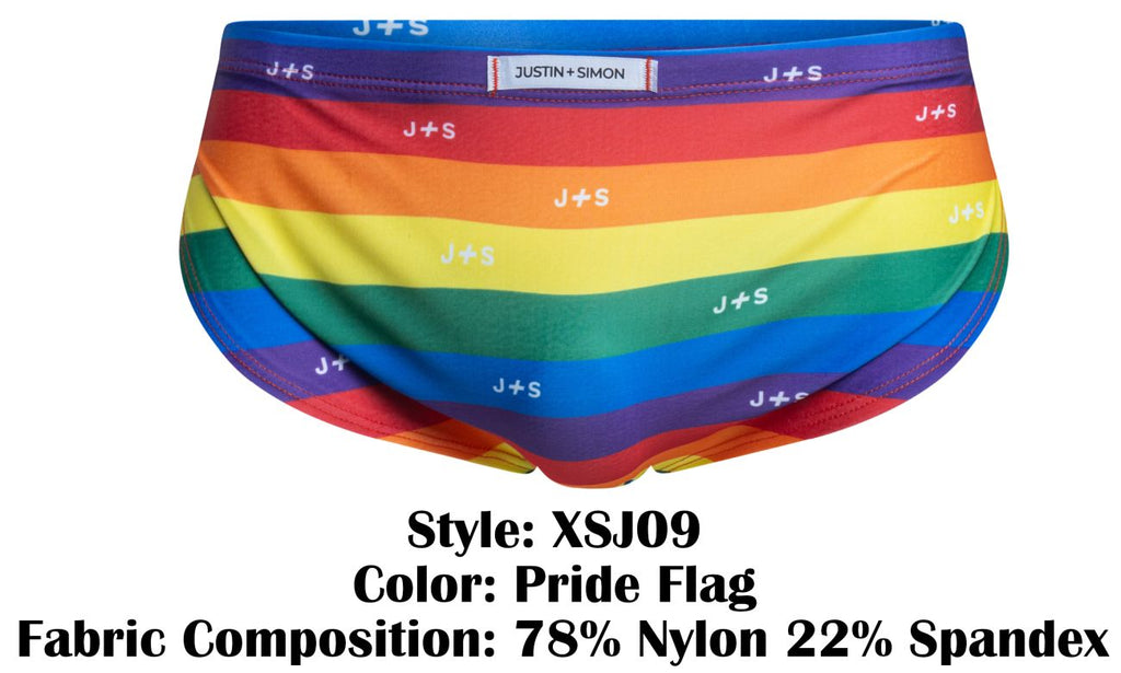 Justin + Simon Running Shorts - Pride Flag