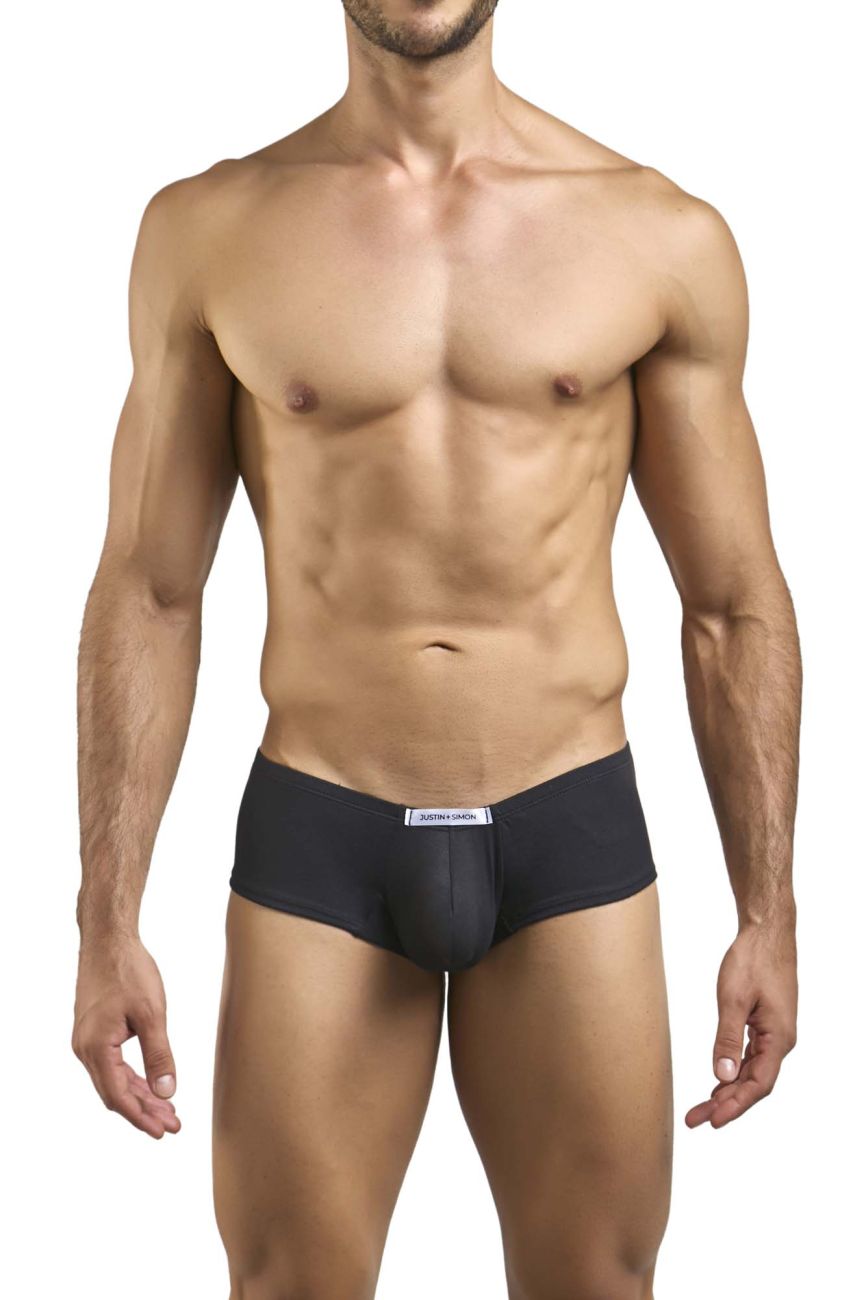 Justin + Simon Cheeky Bulge Boxer - Peach Black