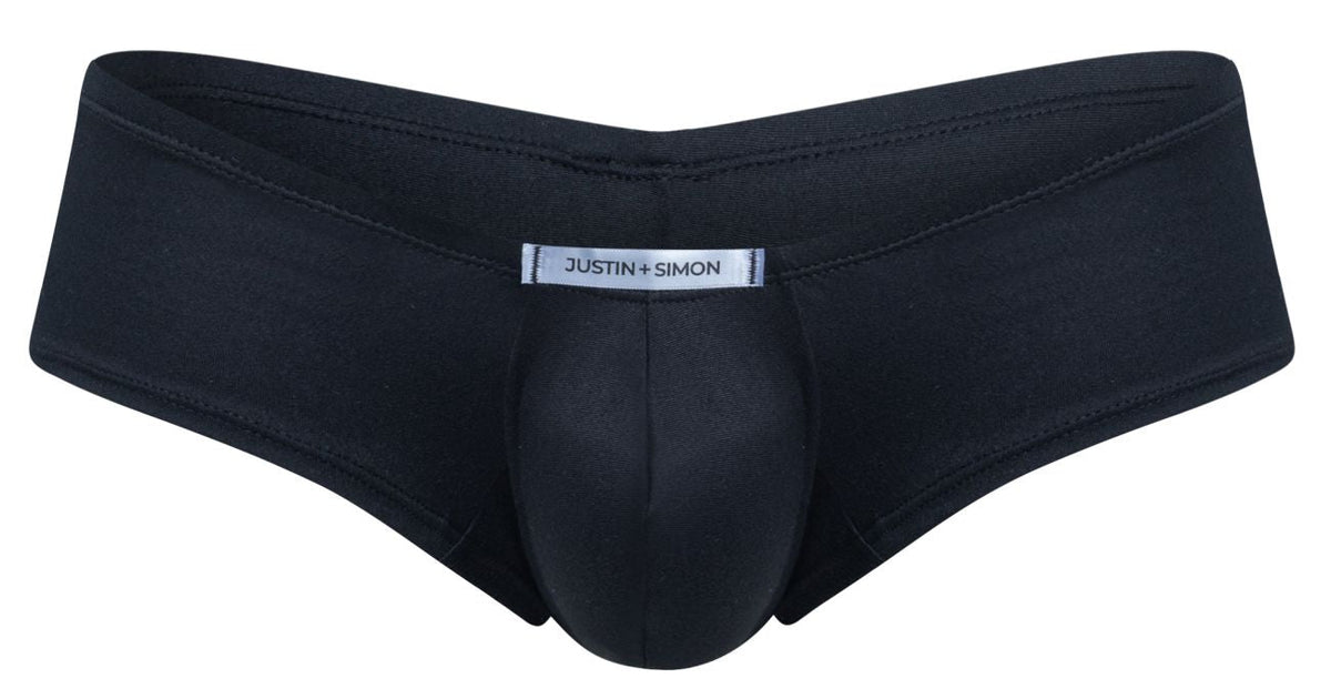 Justin + Simon Cheeky Bulge Boxer - Peach Black