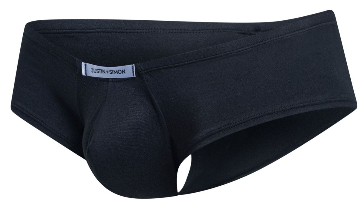 Justin + Simon Cheeky Bulge Boxer - Peach Black