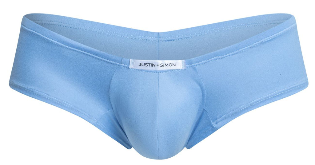 Justin + Simon Cheeky Bulge Boxer - Peach Blue