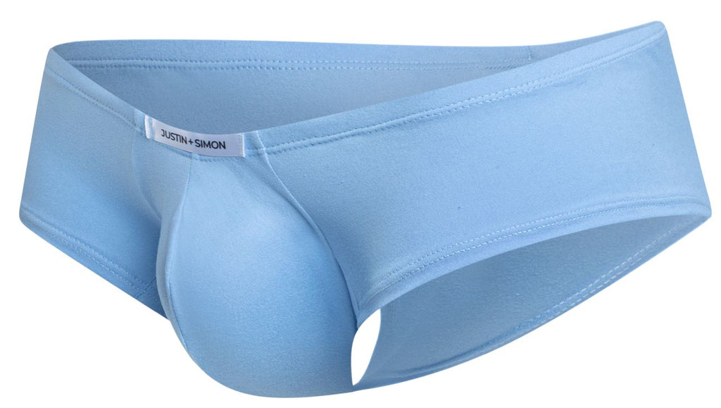 Justin + Simon Cheeky Bulge Boxer - Peach Blue