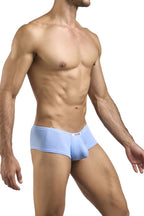 Justin + Simon Cheeky Bulge Boxer - Peach Blue