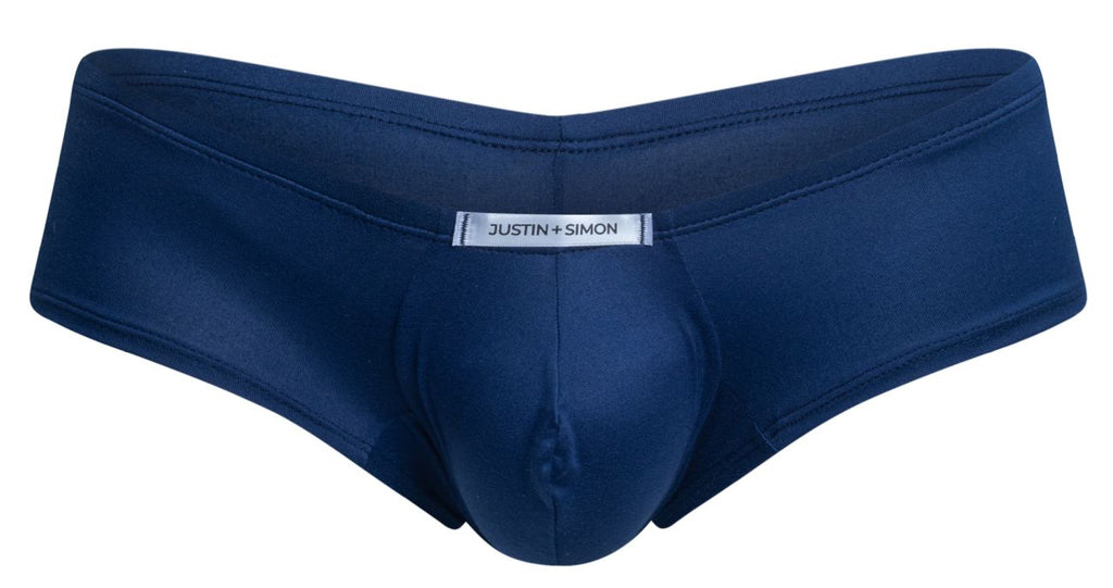 Justin + Simon Cheeky Bulge Boxer - Peach Navy