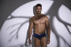 Justin + Simon Cheeky Bulge Boxer - Peach Navy
