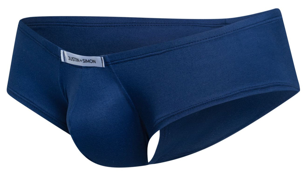 Justin + Simon Cheeky Bulge Boxer - Peach Navy