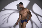 Justin + Simon Cheeky Bulge Boxer - Peach Navy
