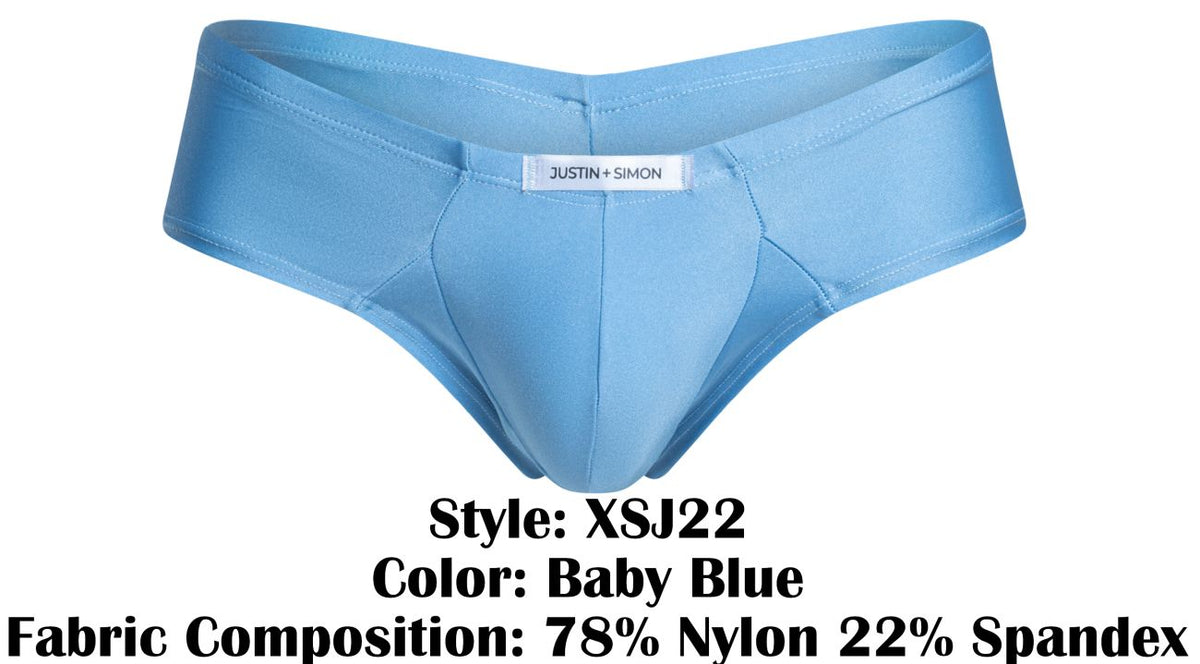 Justin + Simon Cheek Briefs - Baby Blue
