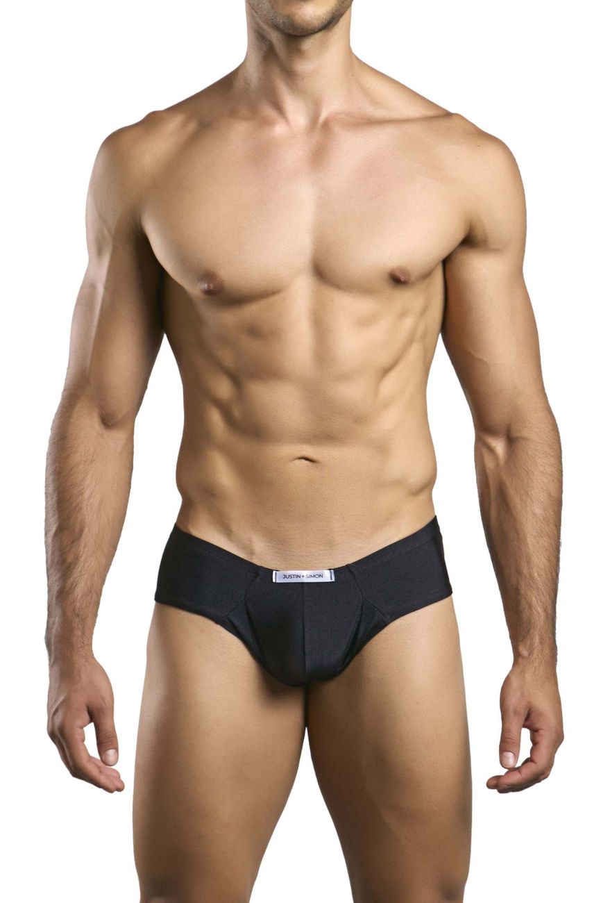 Justin + Simon Cheek Briefs - Black