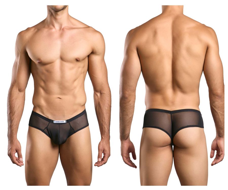Justin + Simon Cheek Briefs - Black