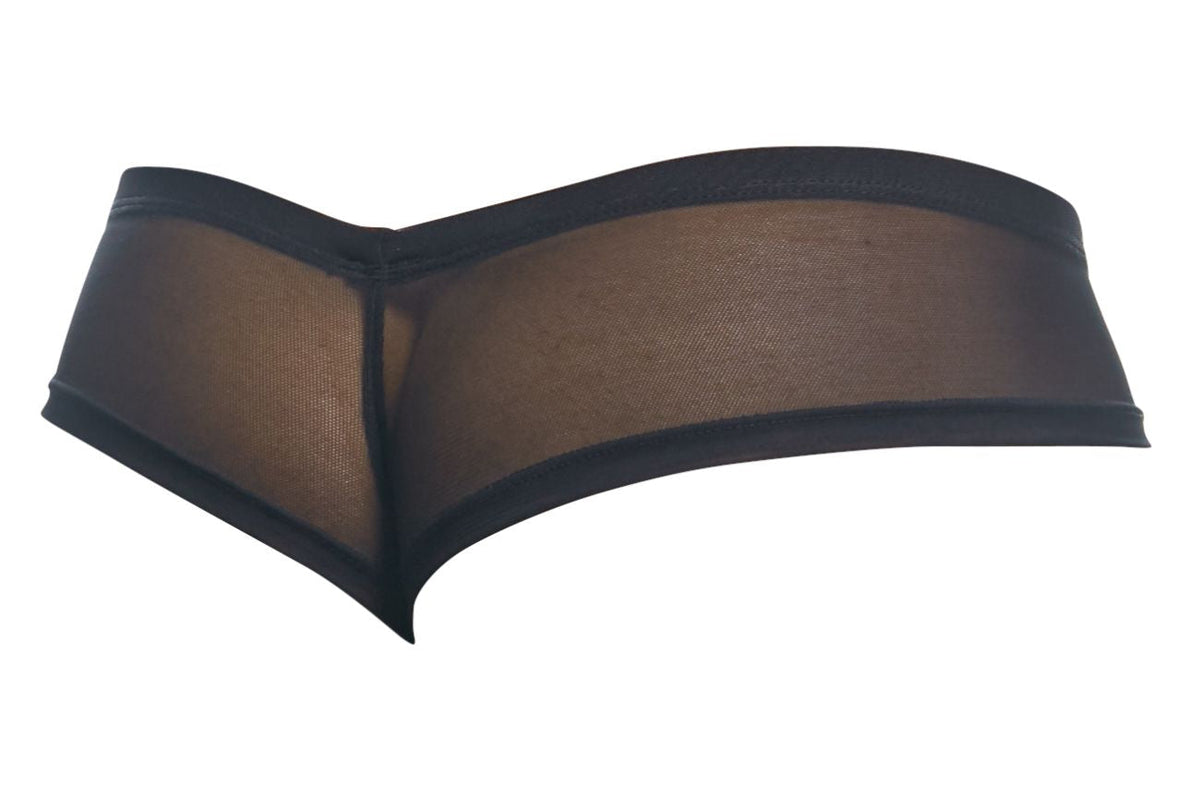 Justin + Simon Cheek Briefs - Black Mesh