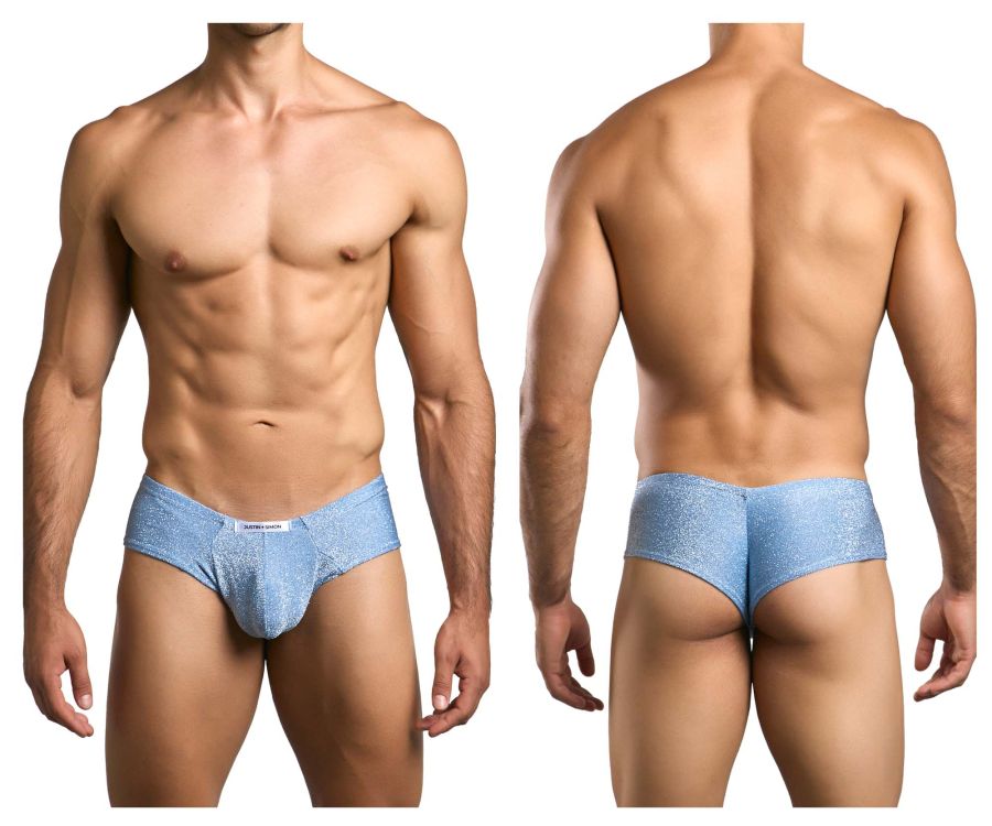 Justin + Simon Cheek Briefs - Lurex Blue