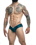 Justin + Simon Cheek Briefs - Opal Green