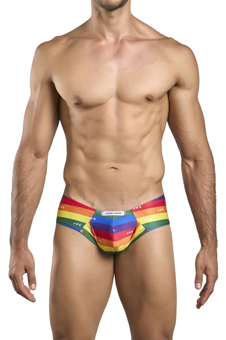 Justin + Simon Cheek Briefs - Pride Flag