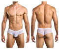 Justin + Simon Cheek Briefs - White Mesh